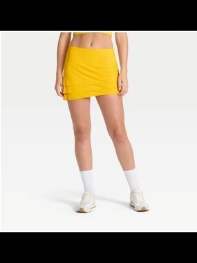 JoyLab Women's Game Day Layered Skort, - Yellow L